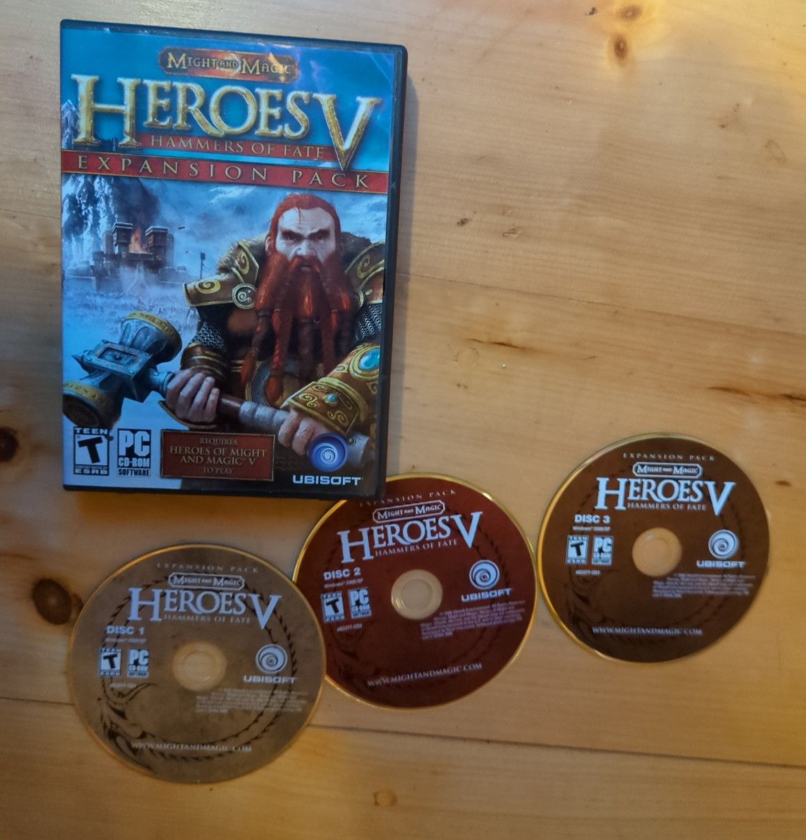 Heroes of Might and Magic V 5 Hammers of Fate Expansion Pack PC Windows CIB Disc