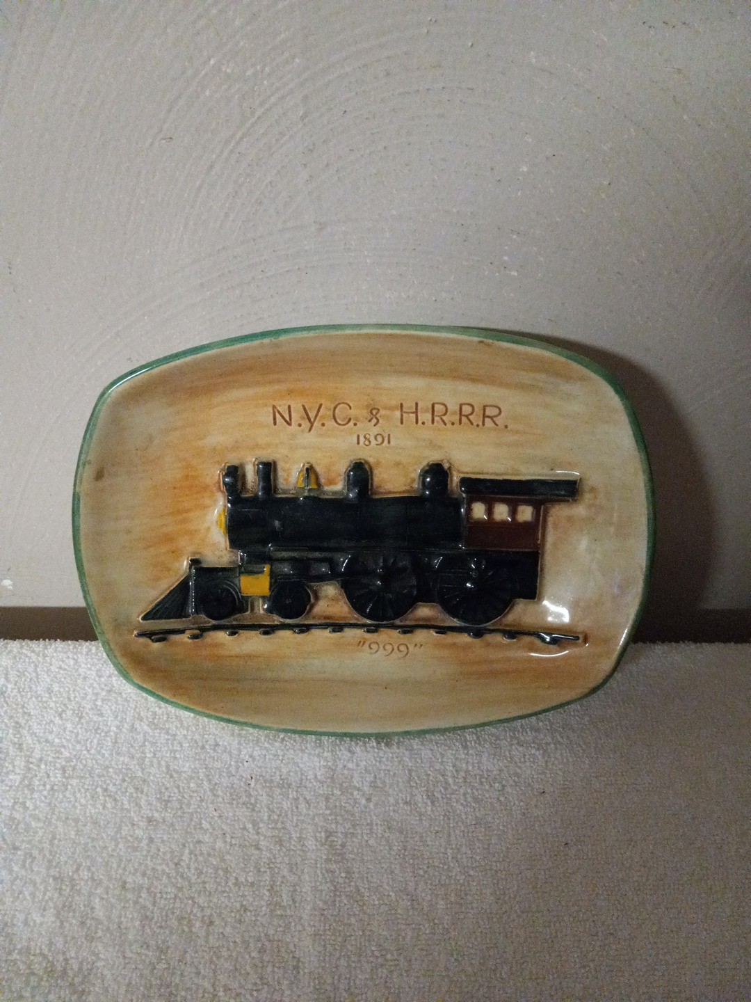 Pennsbury Pottery N.Y.C. & H.R.R.R. Handpainted Plate