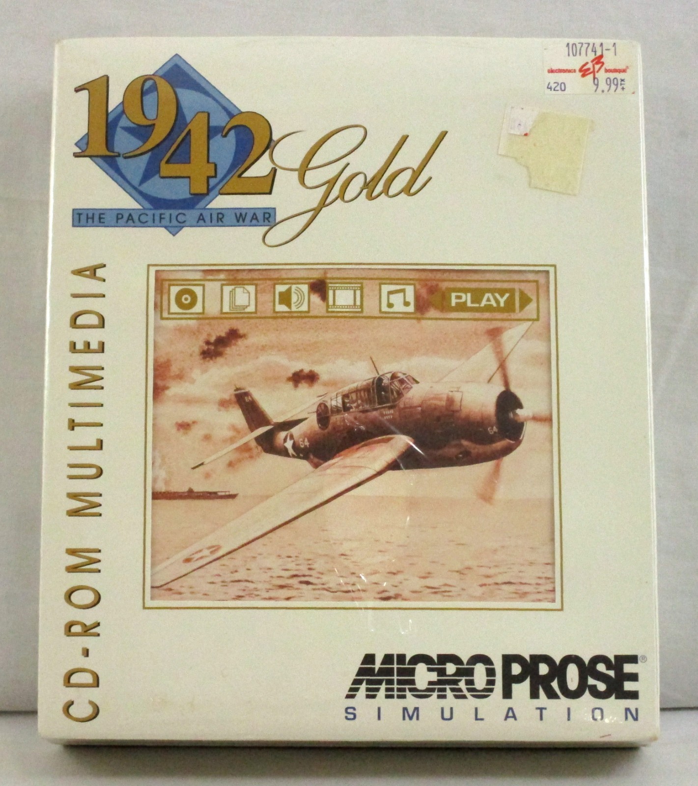 1942: The Pacific Air War Gold Computer Game PC CD-ROM MicroProse 1994 SEALED