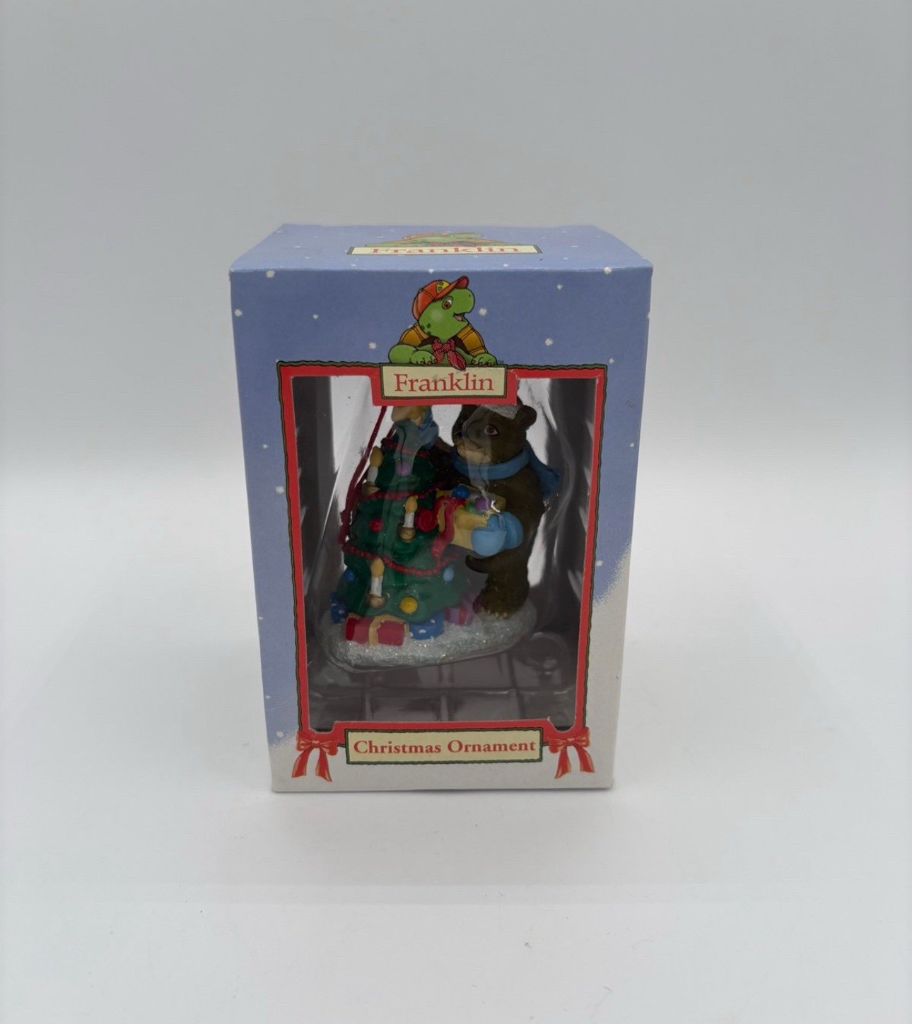 Franklin The Turtle “Bear And Tree”Christmas Ornament Rare