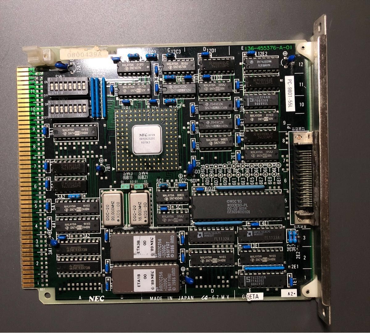 NEC PC-9801-55L SCSI Interface Board Expansion Card for PC-98 Computers