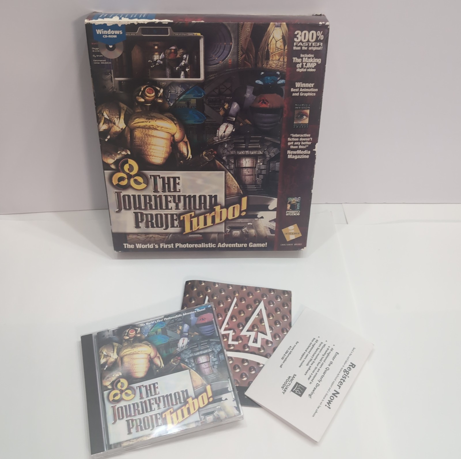 Journeyman Project Turbo PC CD-ROM Windows 3.1 Presto Big Box Game 1994 Complete