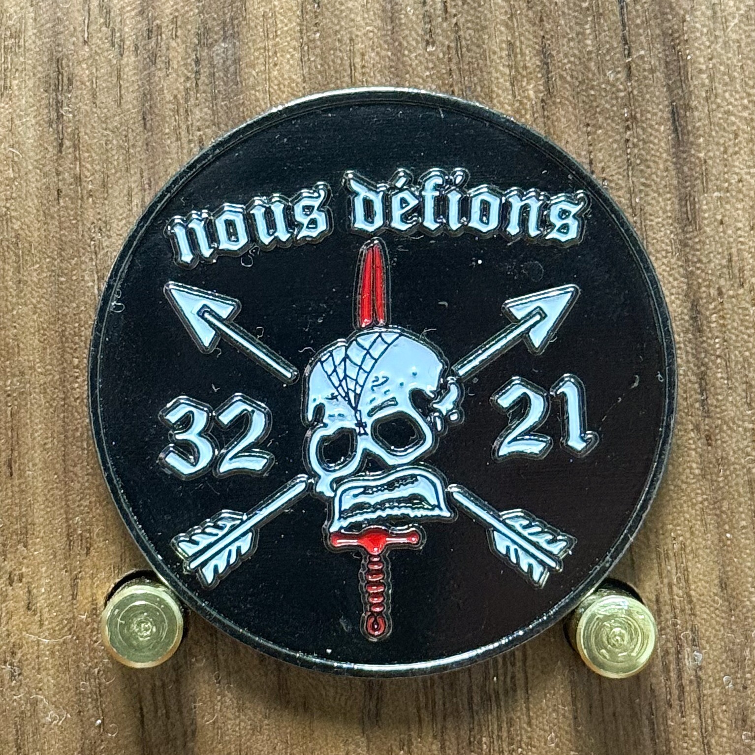 US Army Special Forces Nous Défions 3221 Challenge Coin  W#4