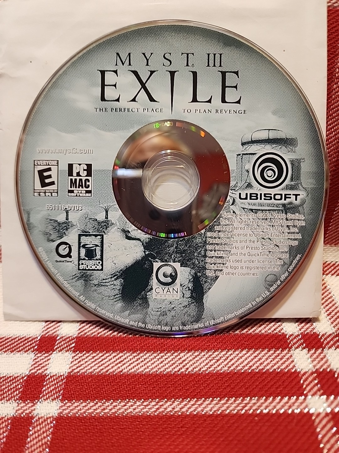 MYST 3 EXILE disc Only  