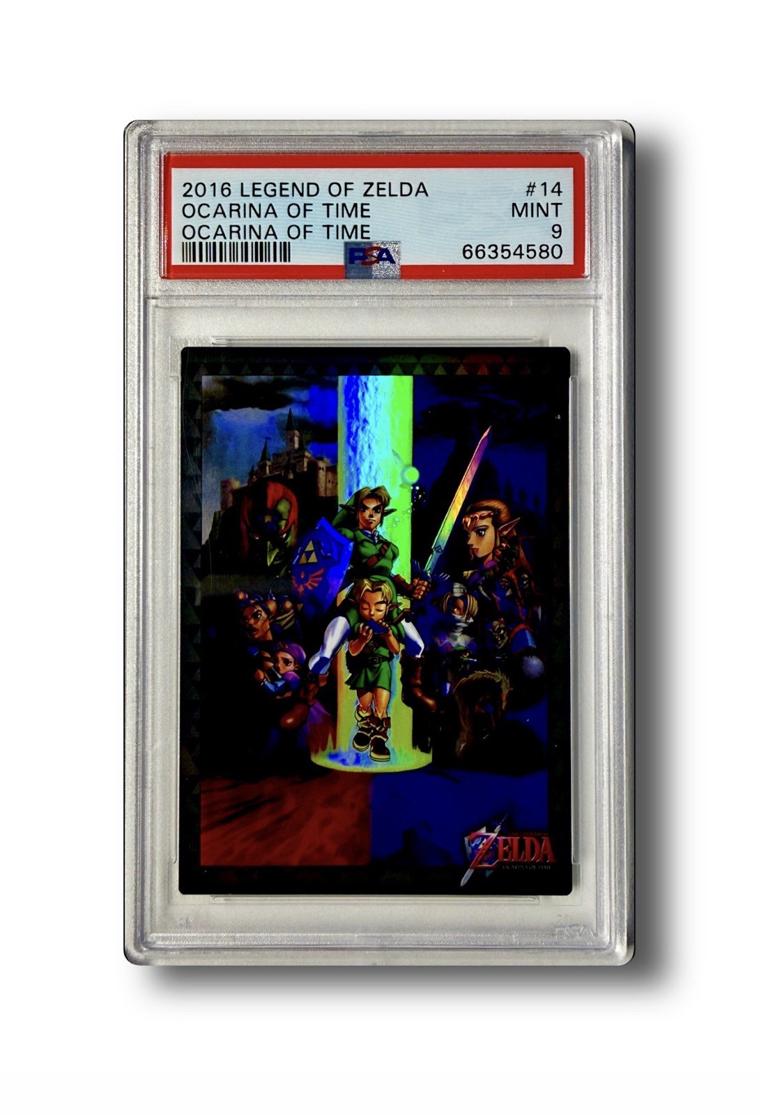 2016 Legend Of Zelda Enterplay Ocarina Of Time #14 Holo PSA 9 MINT