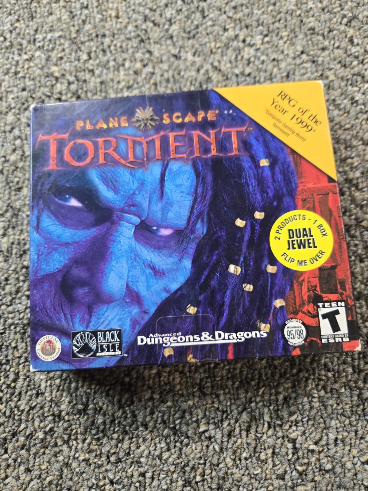 Planescape Torment Soulbringer PC Big Box Dual Jewel AD&D RPG Windows 95 98