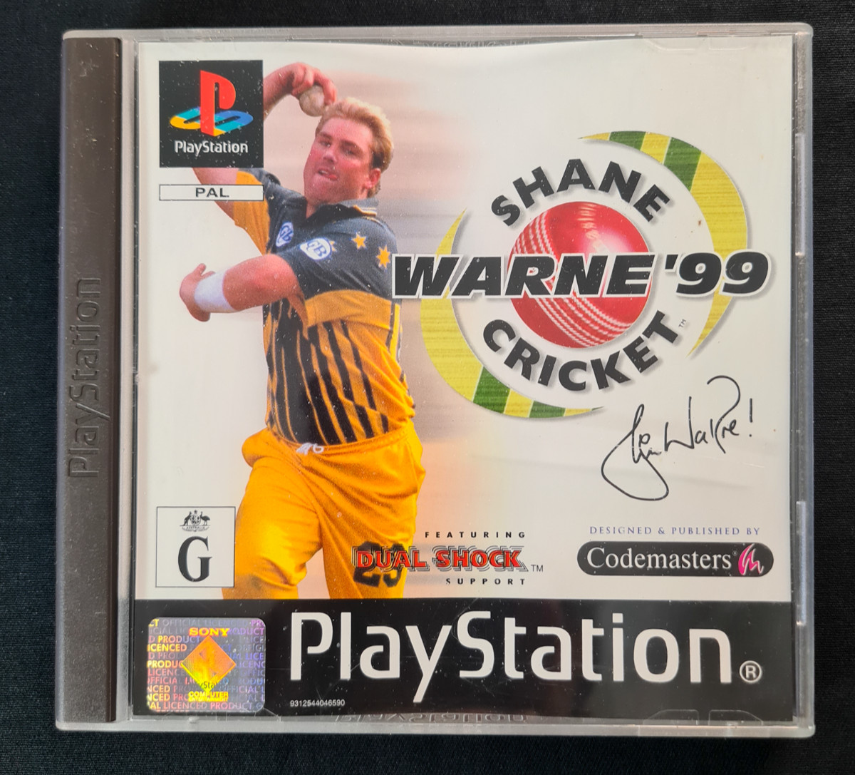 Shane Warne Cricket '99 PAL (PS1) ~ Complete / Very Good Condition