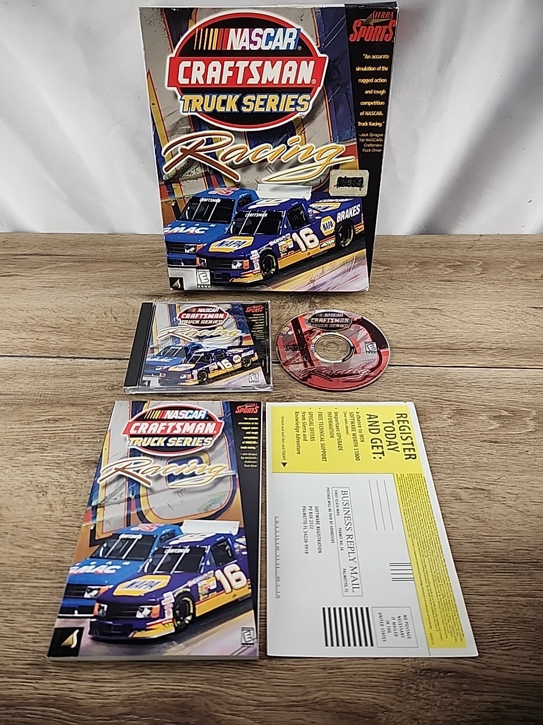 NASCAR Craftsman Truck Series Racing PC CD Big Box Game - Very Rare