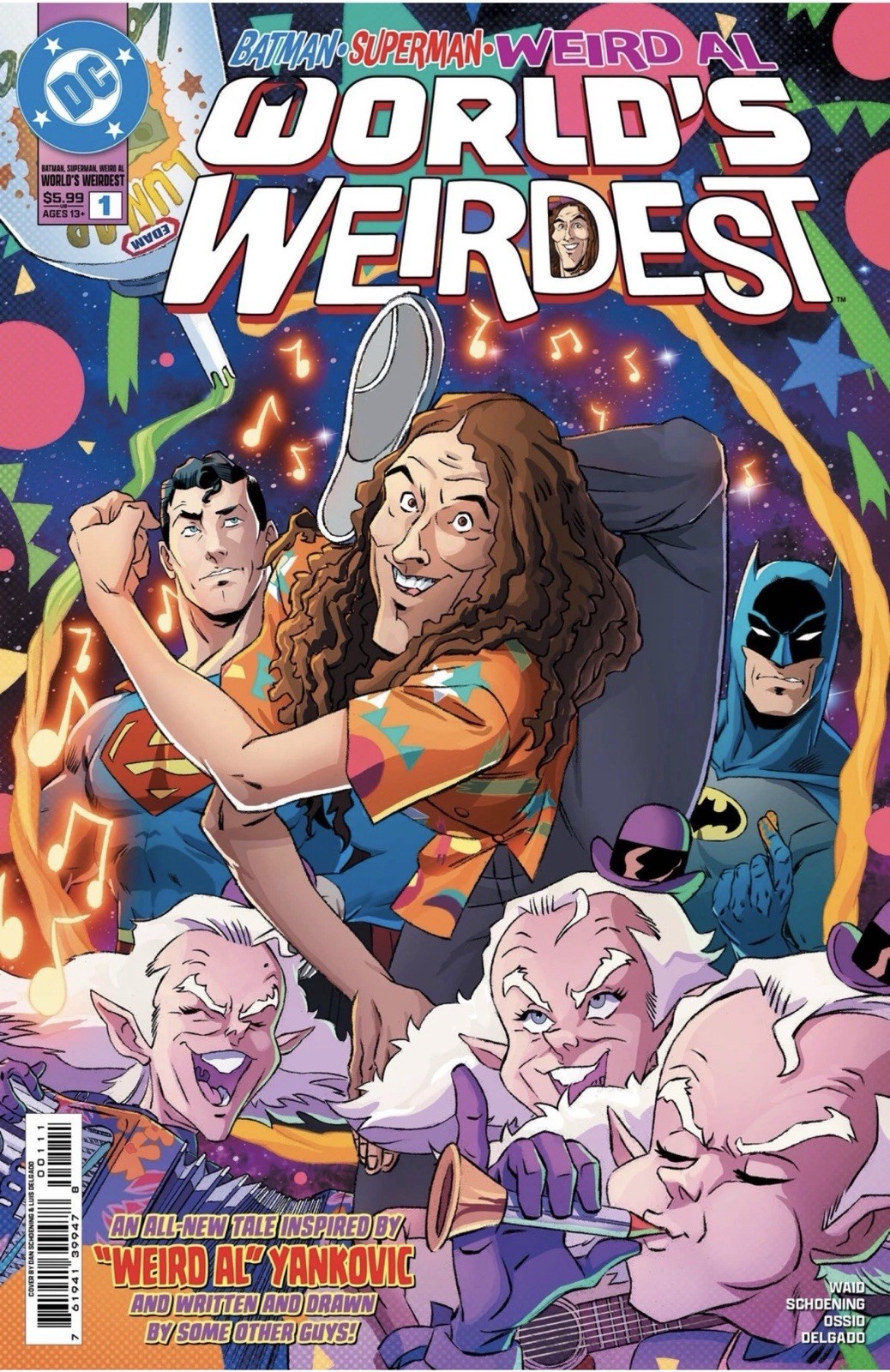 Batman Superman Weird Al Worlds Weirdest #1 (one Shot) Cover A Dan Schoening