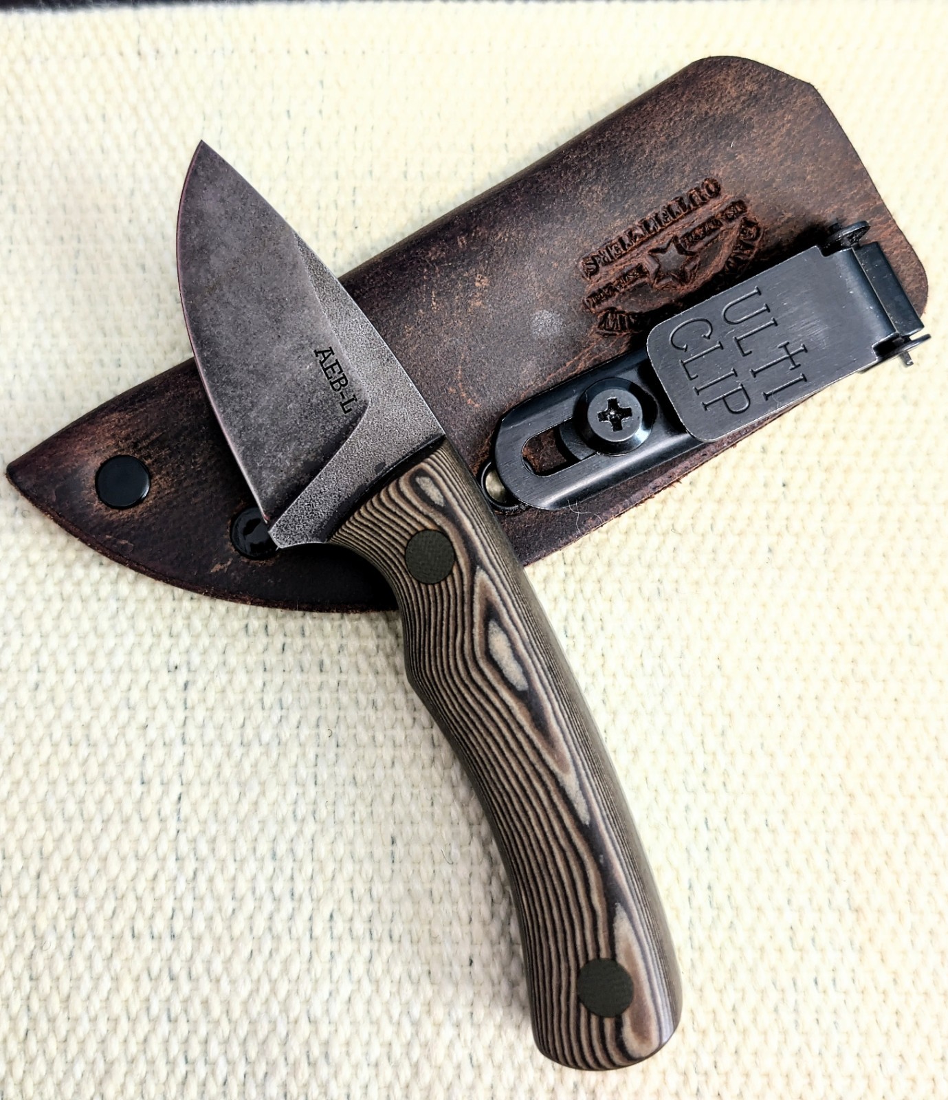The Wizard Forge - Gnome - Handmade Custom Fixed blade - AEB-L stainless steel