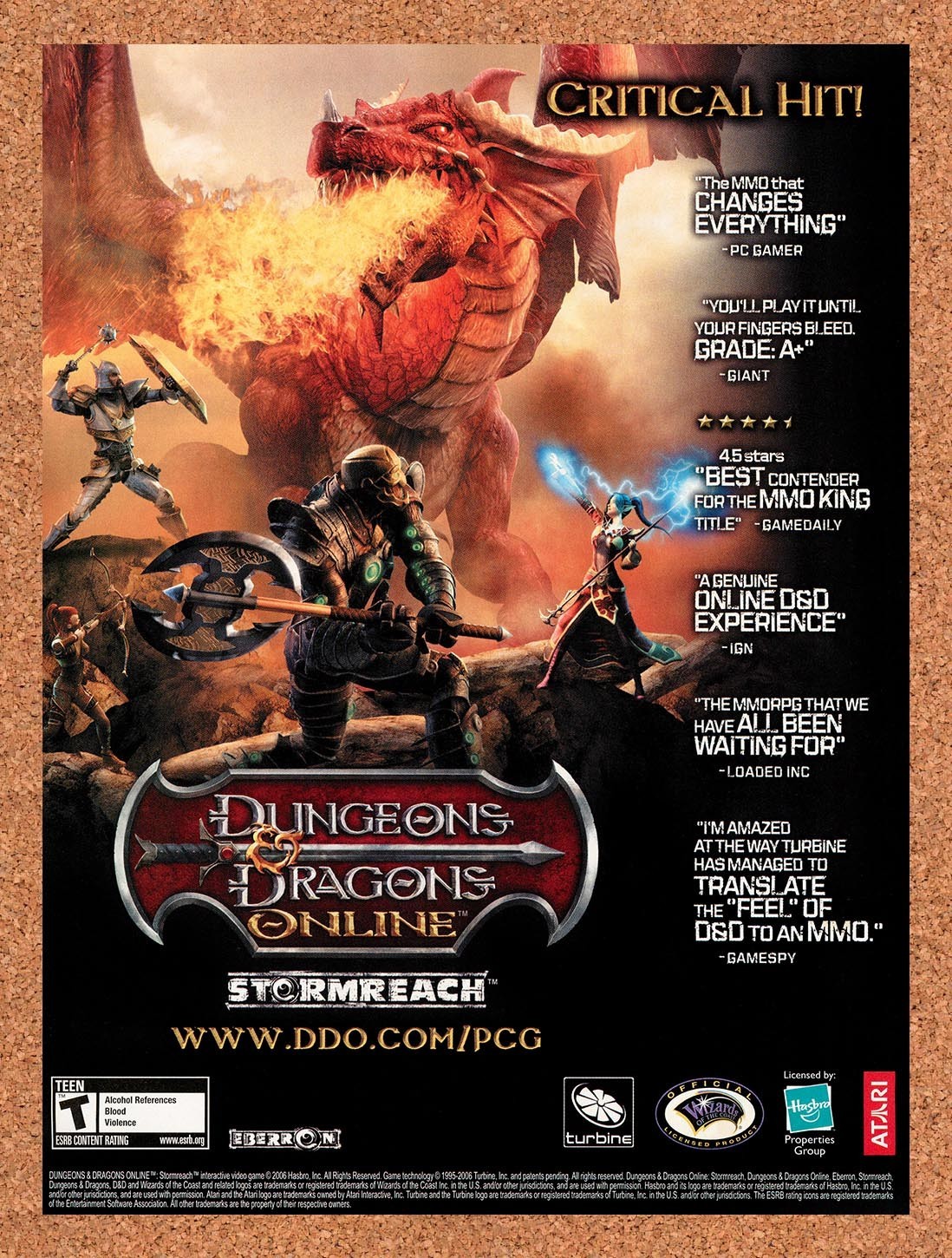2006 Dungeons & Dragons Online Stormreach PC Original Advertisement / Promo v4