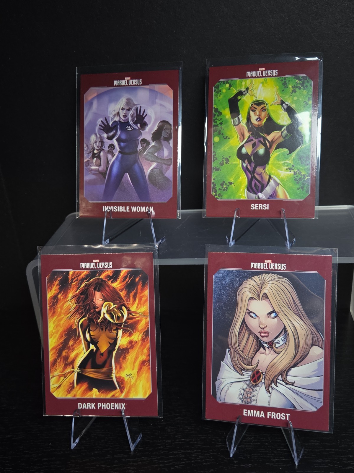 2022 Panini Marvel Versus Lot of 4 Character Cards Dark Phoenix, Emma++ $9.99