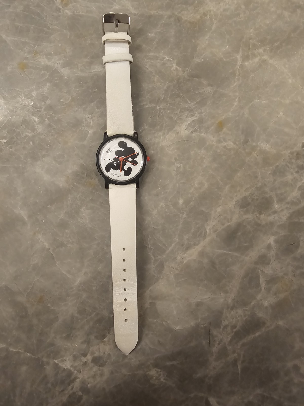 vintage 1980s Lorus by Seiko Mickey Mouse Silhouette quartz watch.