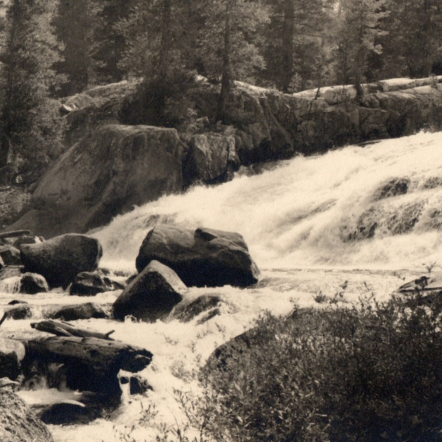 c1930s Mountain Cascade Waterfall Rapids 10\