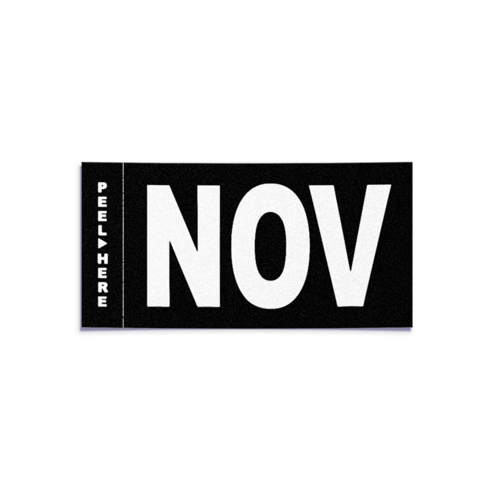 NOVEMBER - California License Plate - Legacy Black White Month Sticker - DMV Tag