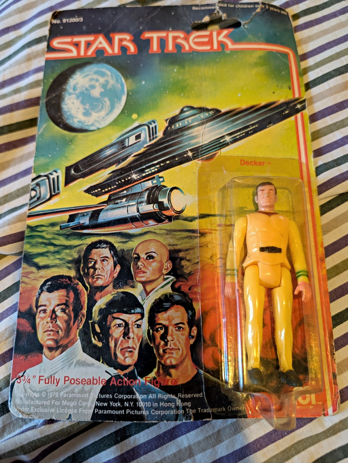 Vintage 1979 Mego Star Trek The Motion Picture DECKER Action Figure MOC SEALED