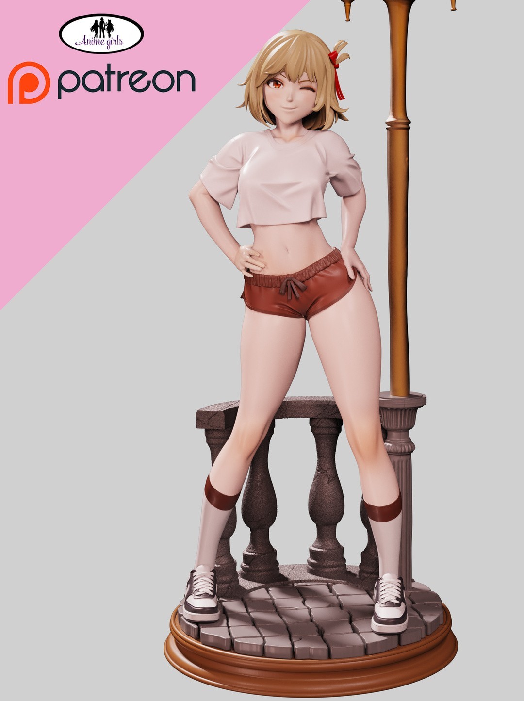 1:6 Chisato Nishikigi Lycoris Recoil Fan Art UNPAINTED High Quality Garage Kit