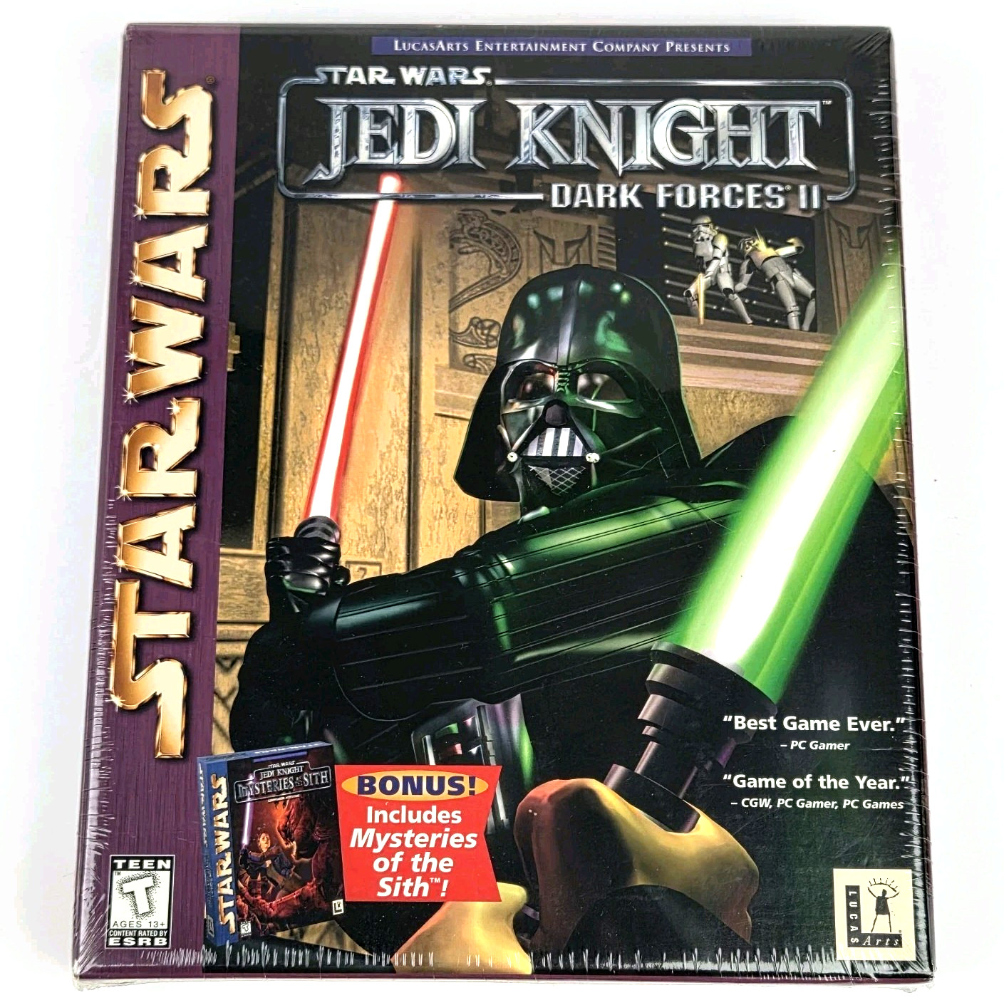 Star Wars Jedi Knight Dark Forces 2, 1997, Big Box, Mysteries of the Sith Incl