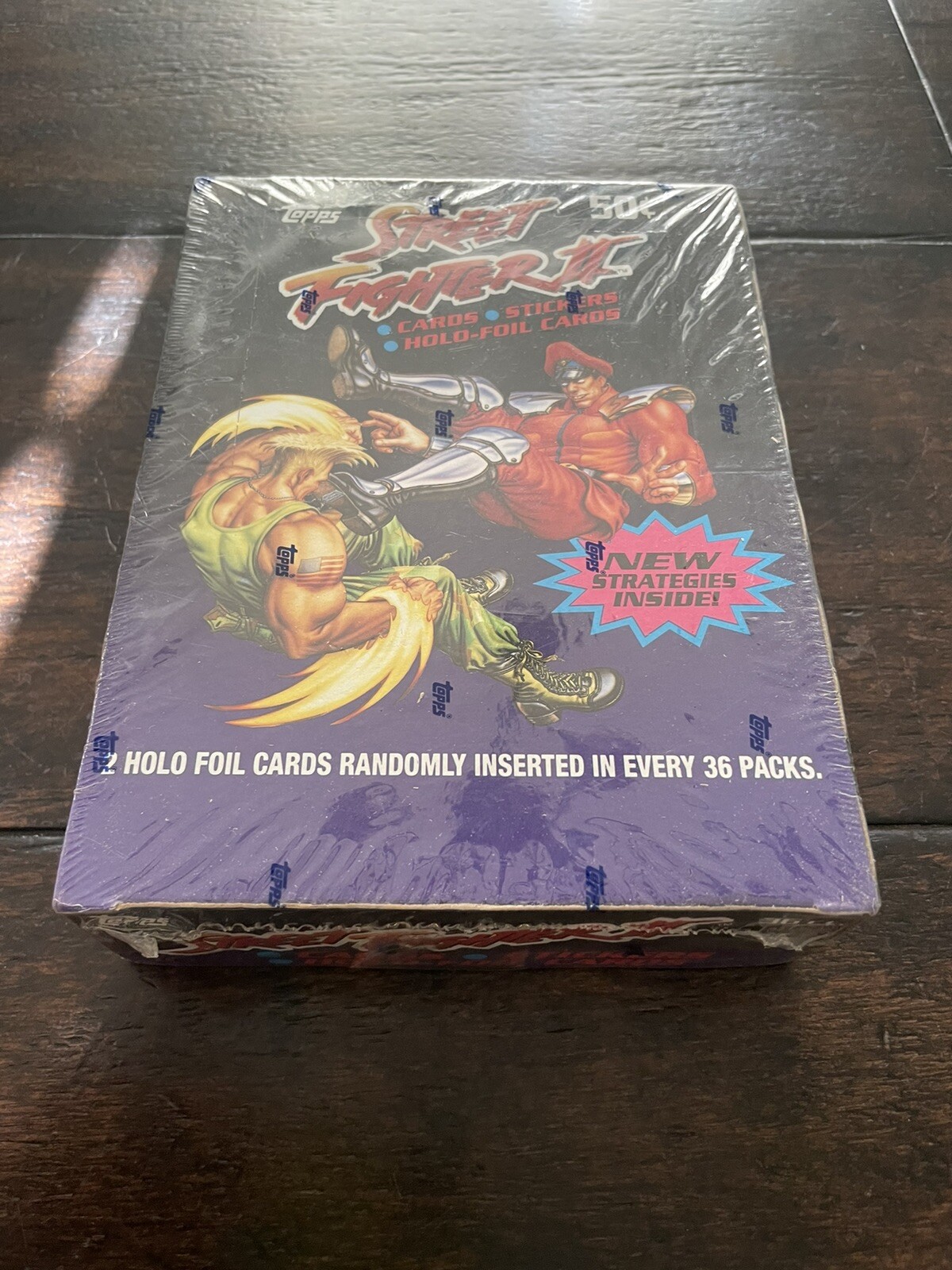 (1) sealed box 1993 Topps Street Fighter II trading cards, Very Rare And Cool