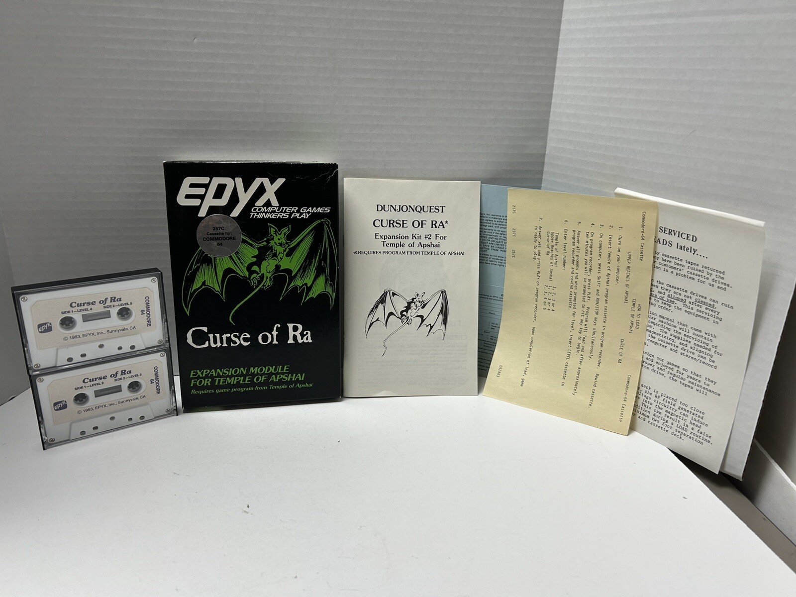 EPYX Curse of Ra (Atari 400/800, 1982) Expansion For Temple Of Apshai No Tape 1