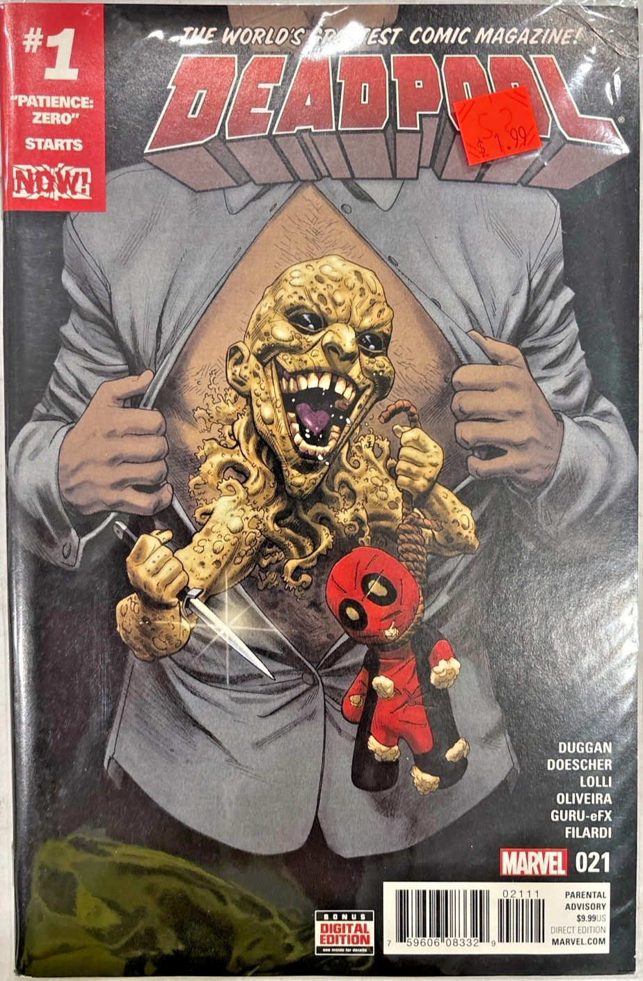 Deadpool #21 Marvel Comics 2016 First Print VF/NM Oversized Comic 