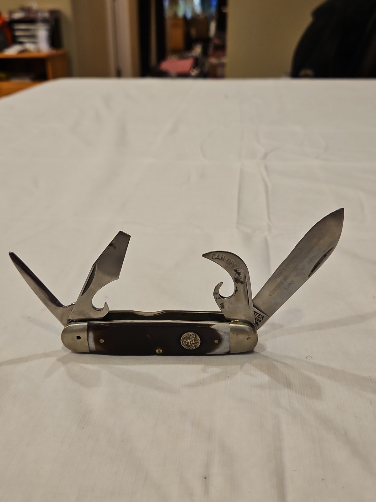 Vintage Ulster Boy Scouts Pocket Knife 4 Blades Nice￼