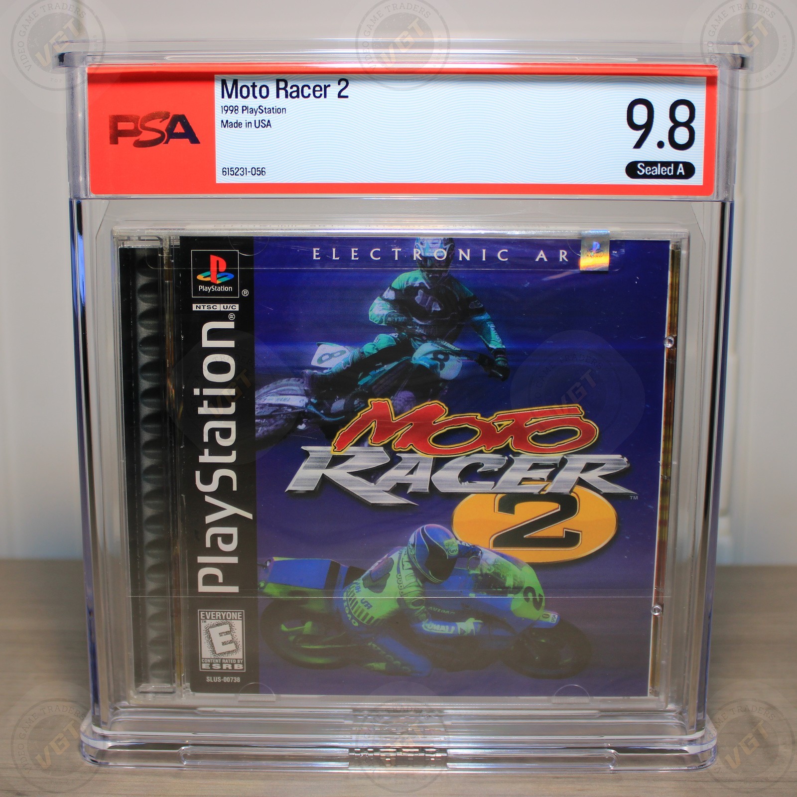 PSA 9.8 A / Moto Racer 2 / PlayStation 1, PS1 1998 NEW