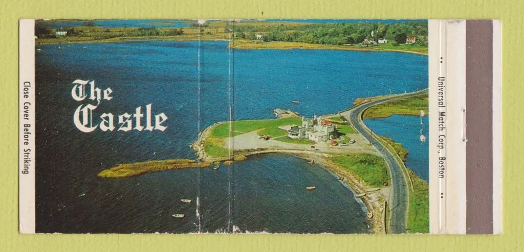 Matchbook Cover - The Castle Bristol RI Restaurant WEAR 30 Strike