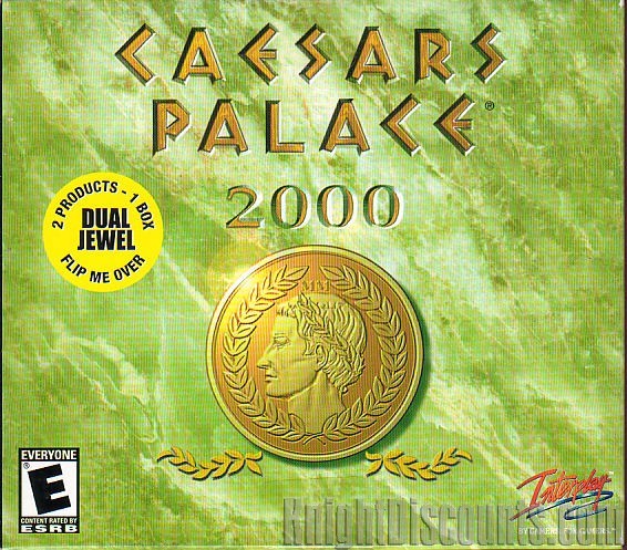 CAESARS PALACE 2000 Caesar's Casino - Blackjack Craps Poker Vintage PC Game NEW