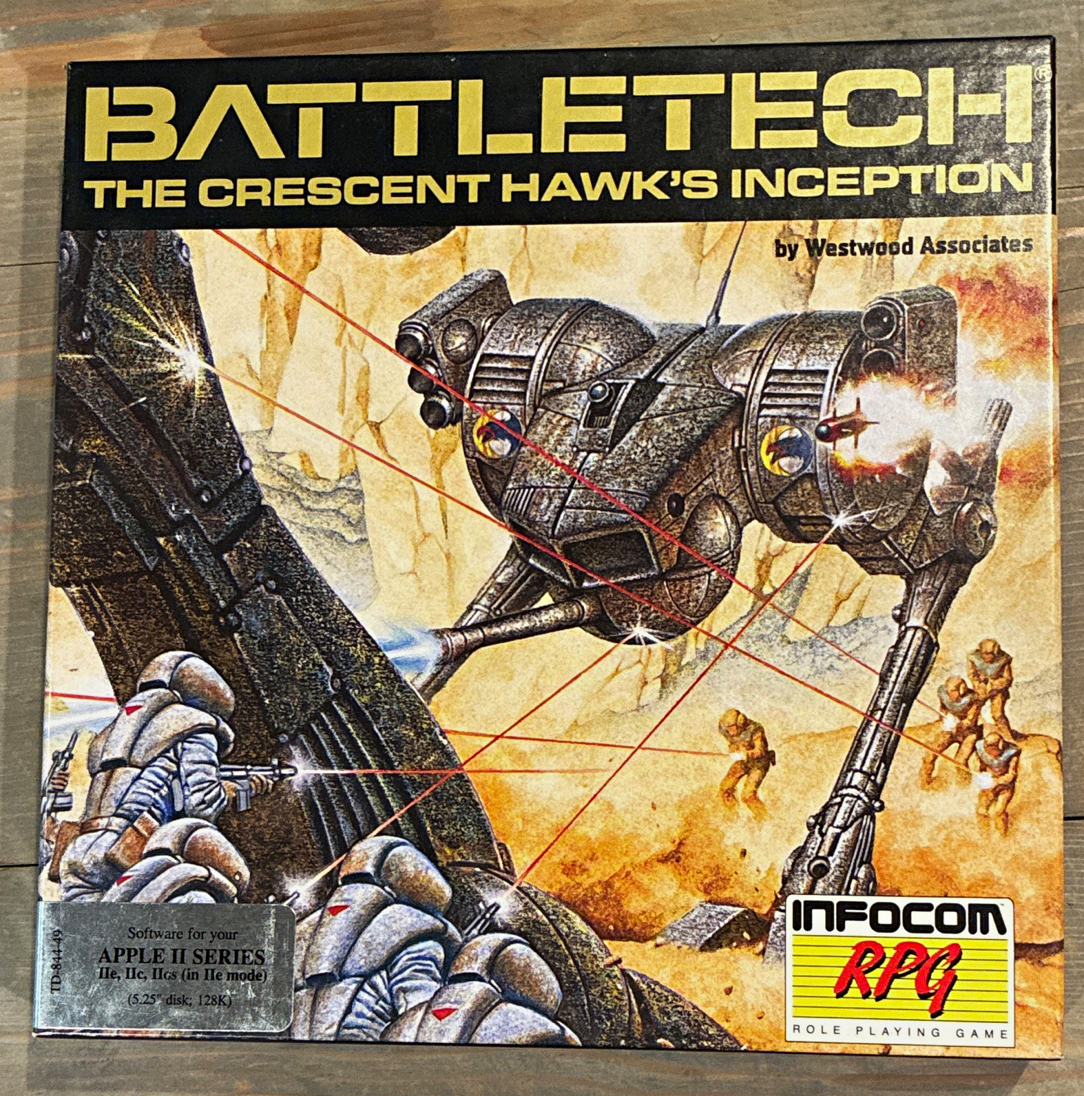 Infocom BattleTech: The Crescent Hawk's Inception Apple II RPG Manual