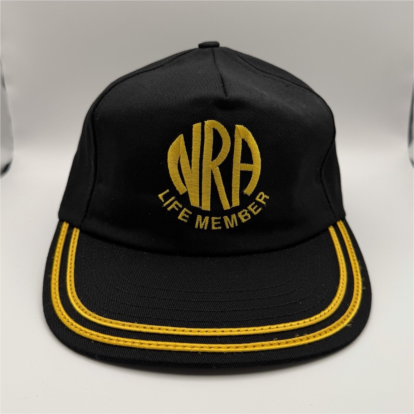 Vintage NRA Life Member Snapback Hat Cap Made In USA *NEW*
