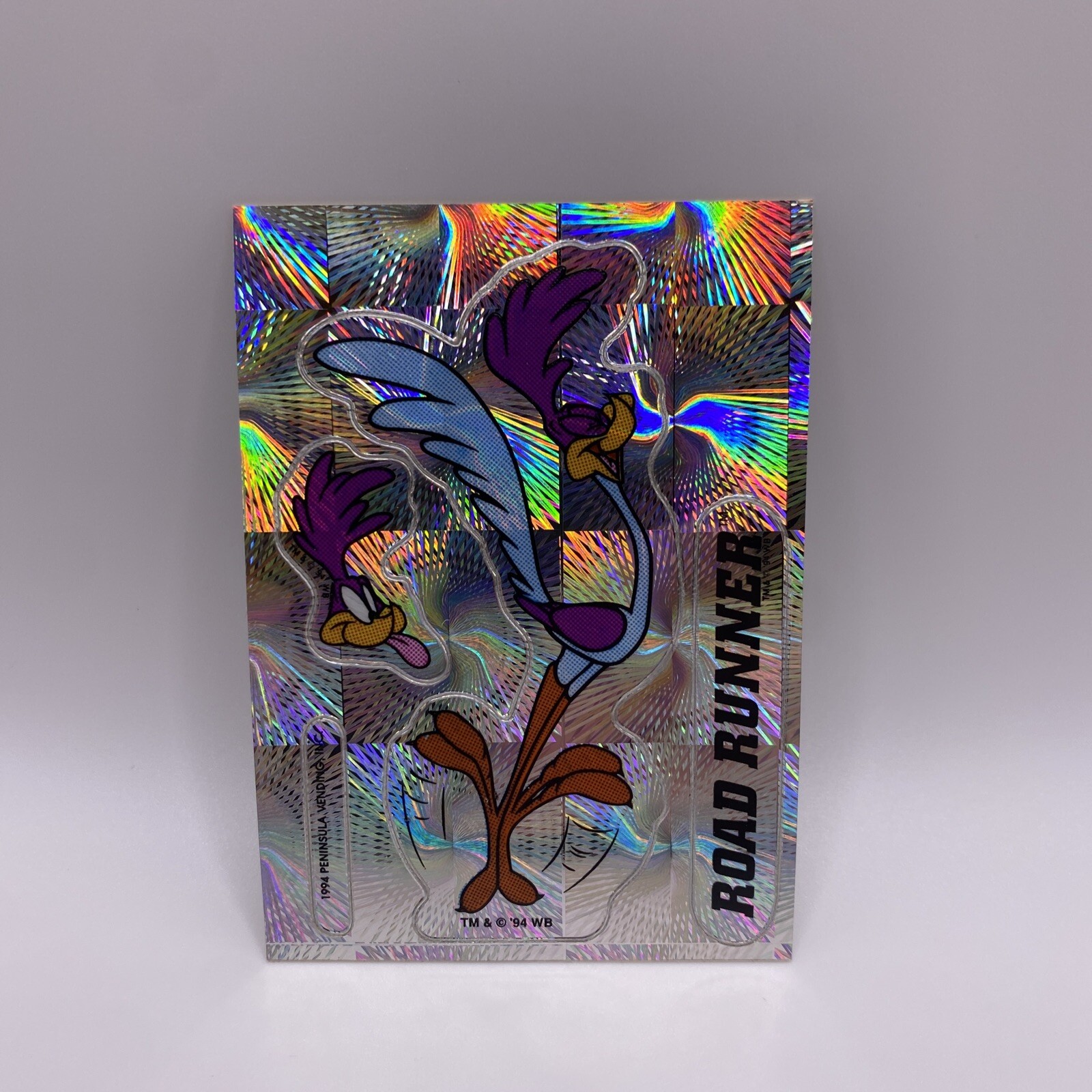 Vintage 1994 Road Runner Looney Tunes Prism Sticker Peninsula Vending (65)