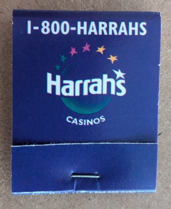 Harrah's Casino Full 20 Strike Matchbook Generic Collectors