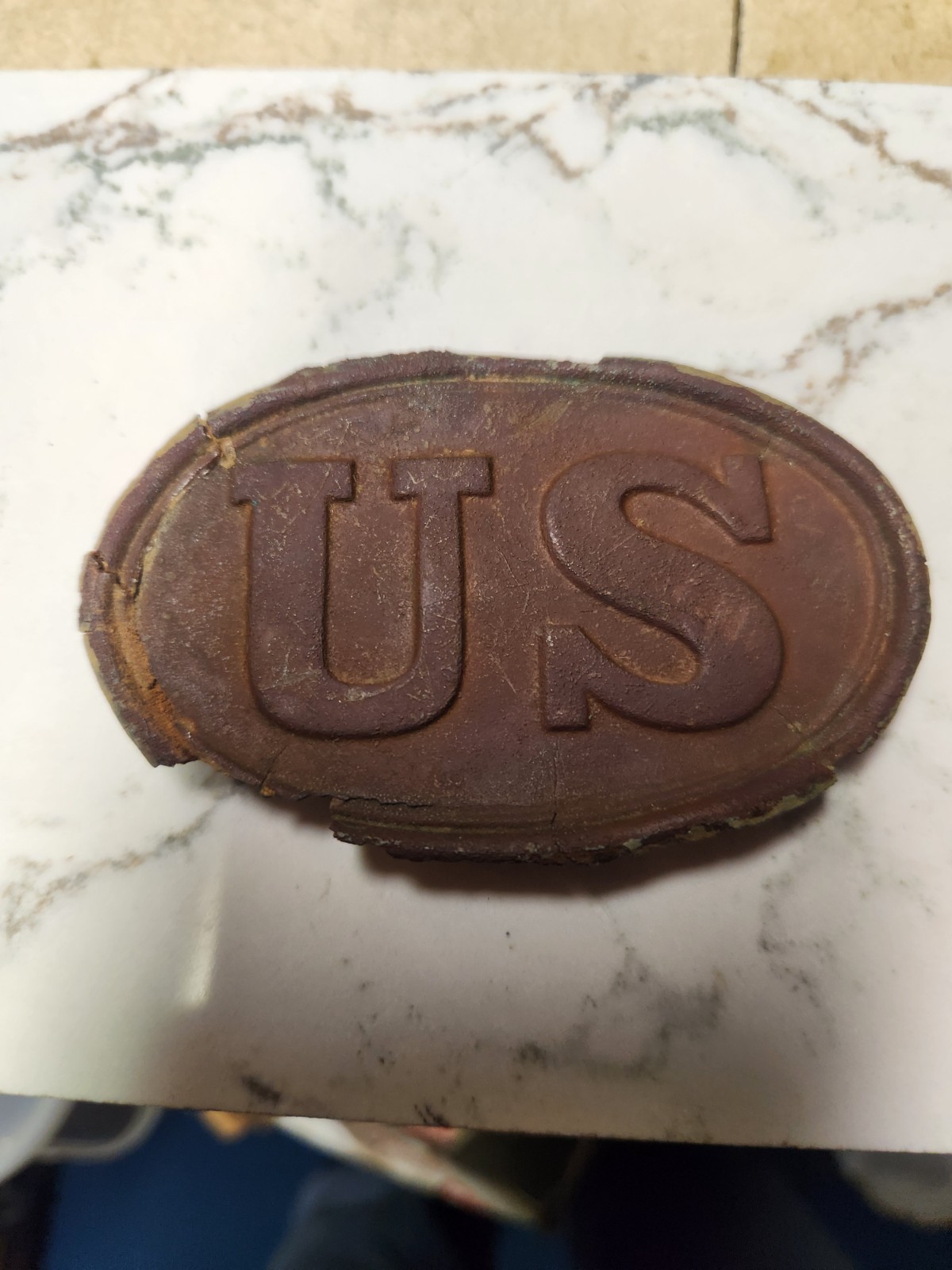 Original Civil War Union Belt Buckle Dug At Fredericksburg