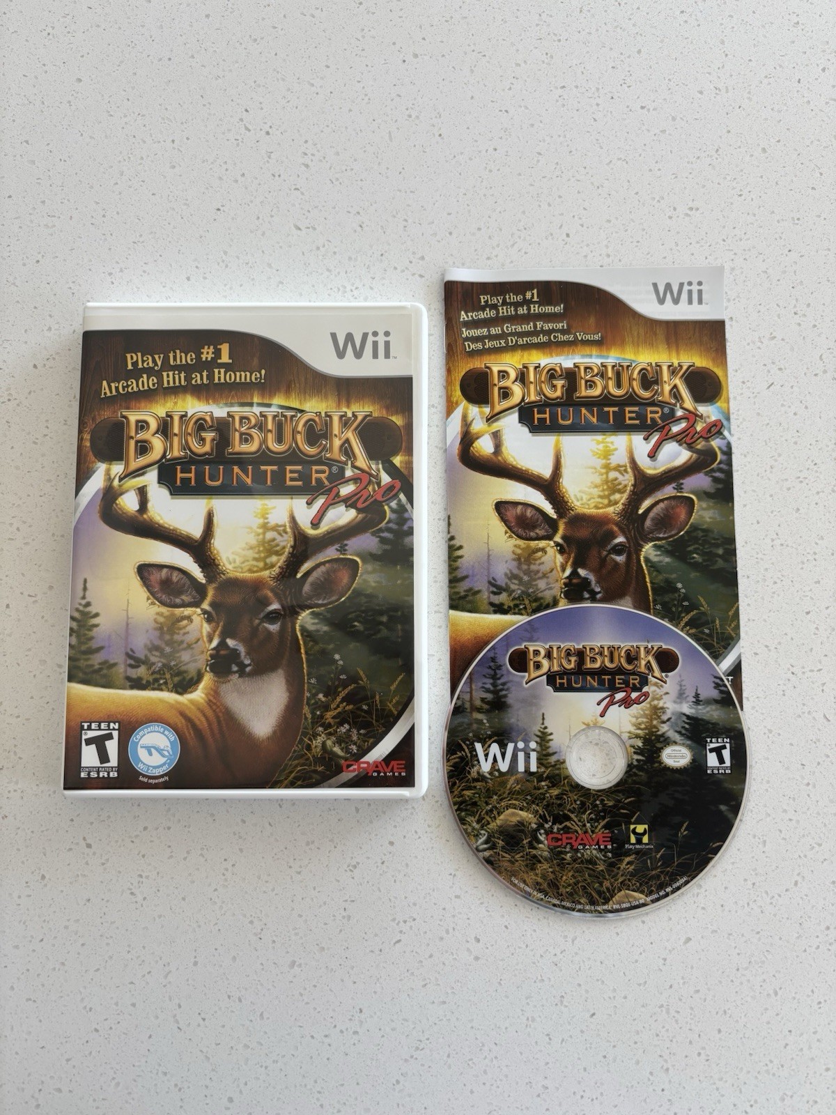 Big Buck Hunter Pro (Nintendo Wii, 2010) Complete CIB - Authentic - Tested