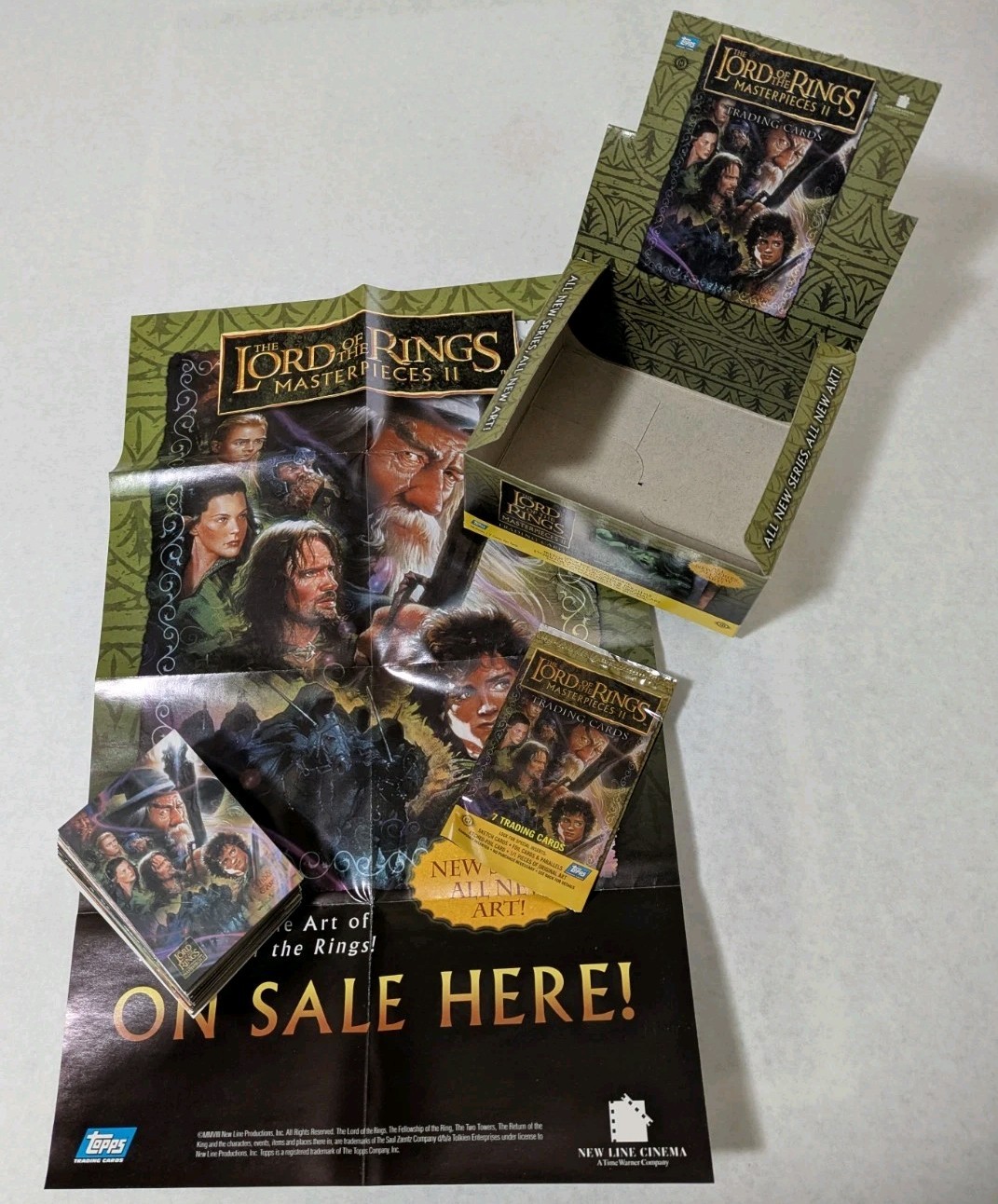 2008 Lord Of The Rings Masterpieces (SERIES 2) 72 Card Set + Box + Sell Sheet