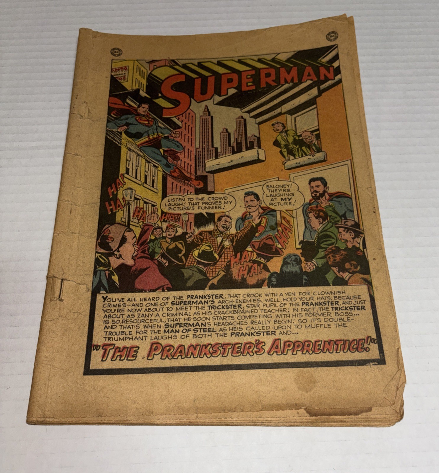 Superman #69 Missing Cover POOR Vintage 1951 comic book