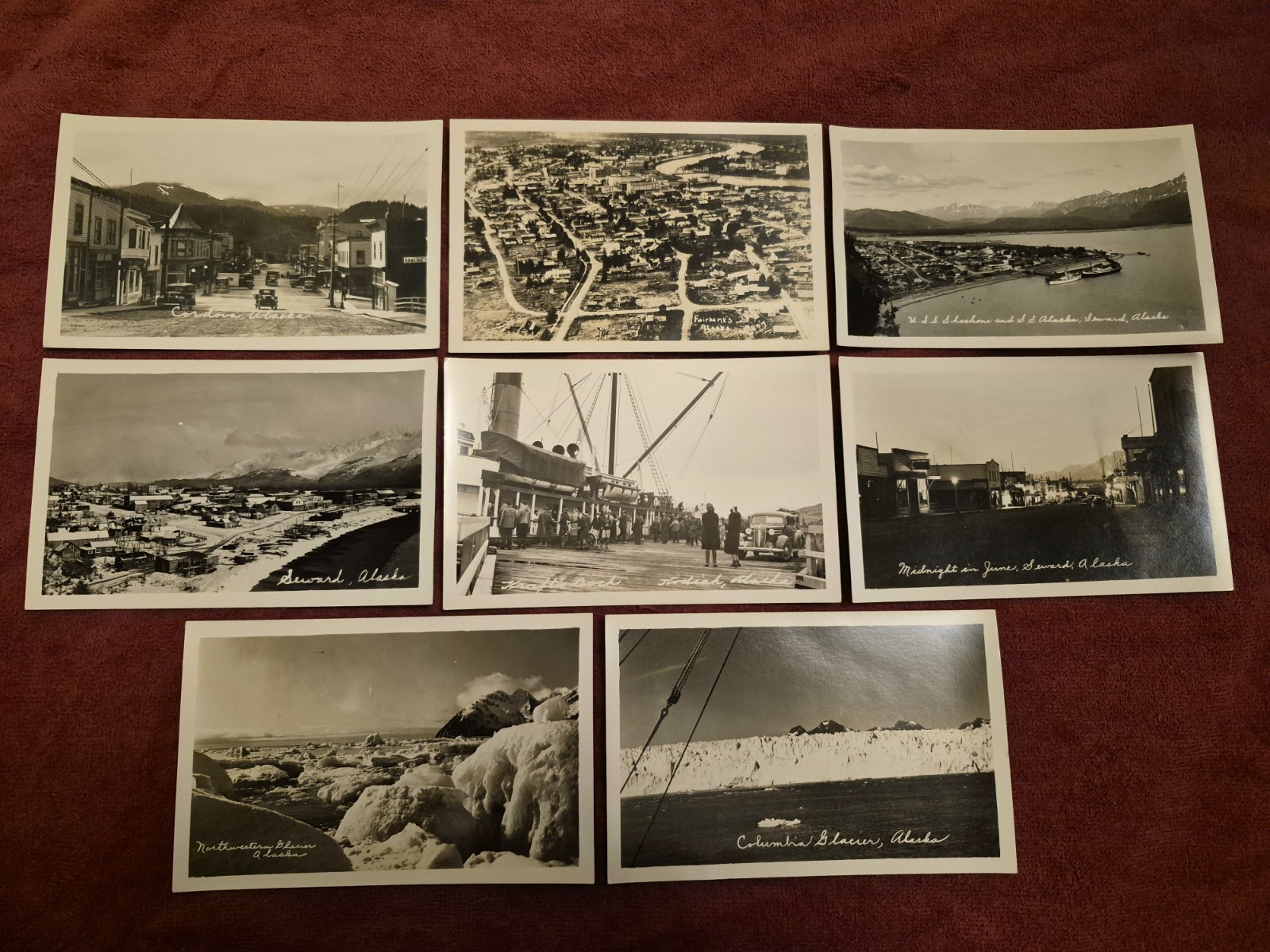 Alaska RPPC lot(8) 1910-1920 - great variety and condition 
