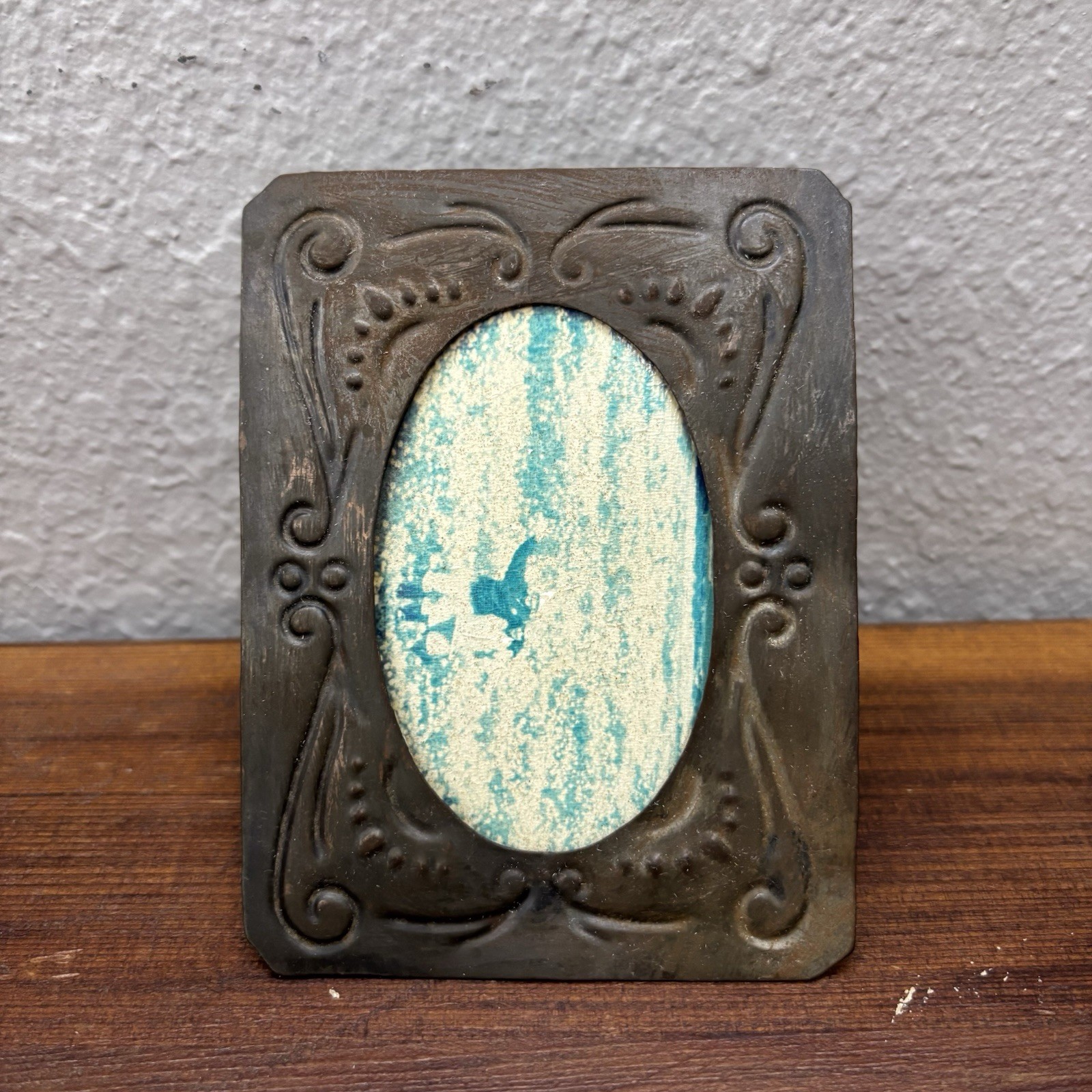 Antique Vintage Small Picture Frame Thin Circa 1850 4.5x3.5