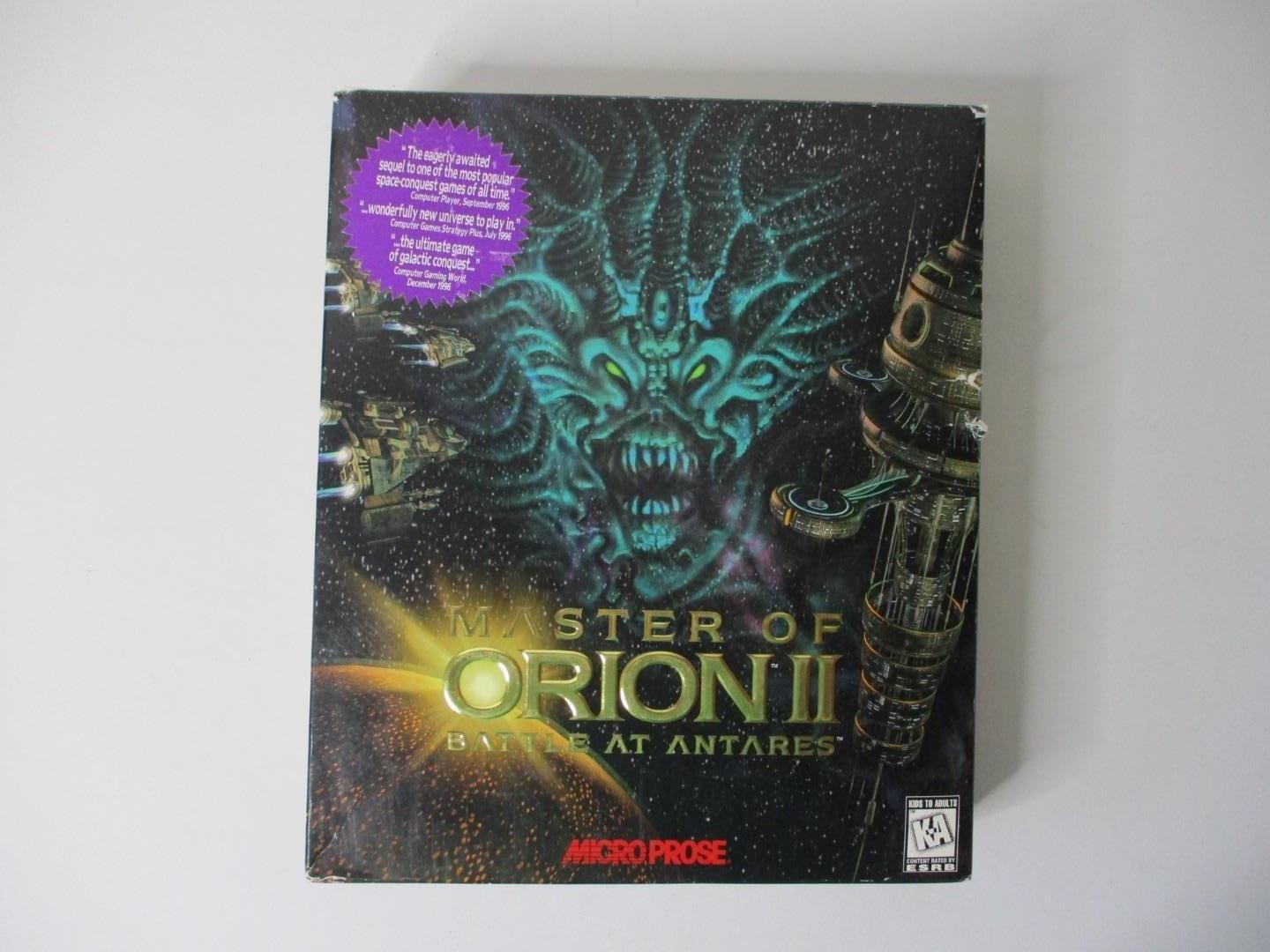 Master of Orion II: Battle at Antares (PC, 1996) Gaming Software Plus Two Books