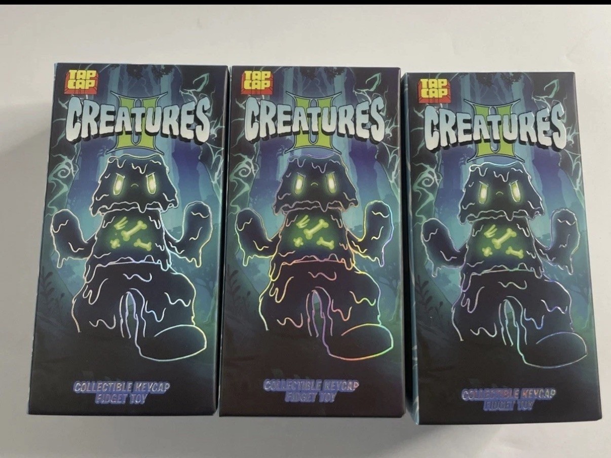 TapCap Creatures II Mystery Box Key Cap New in Box Unopened IN HAND   (3 Pack)