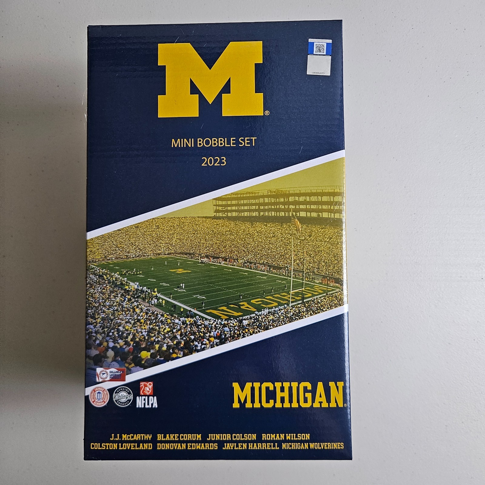 Michigan Wolverines 2023 Hail Yes Mini Bobblehead Boxed Set FOCO Brand New RARE