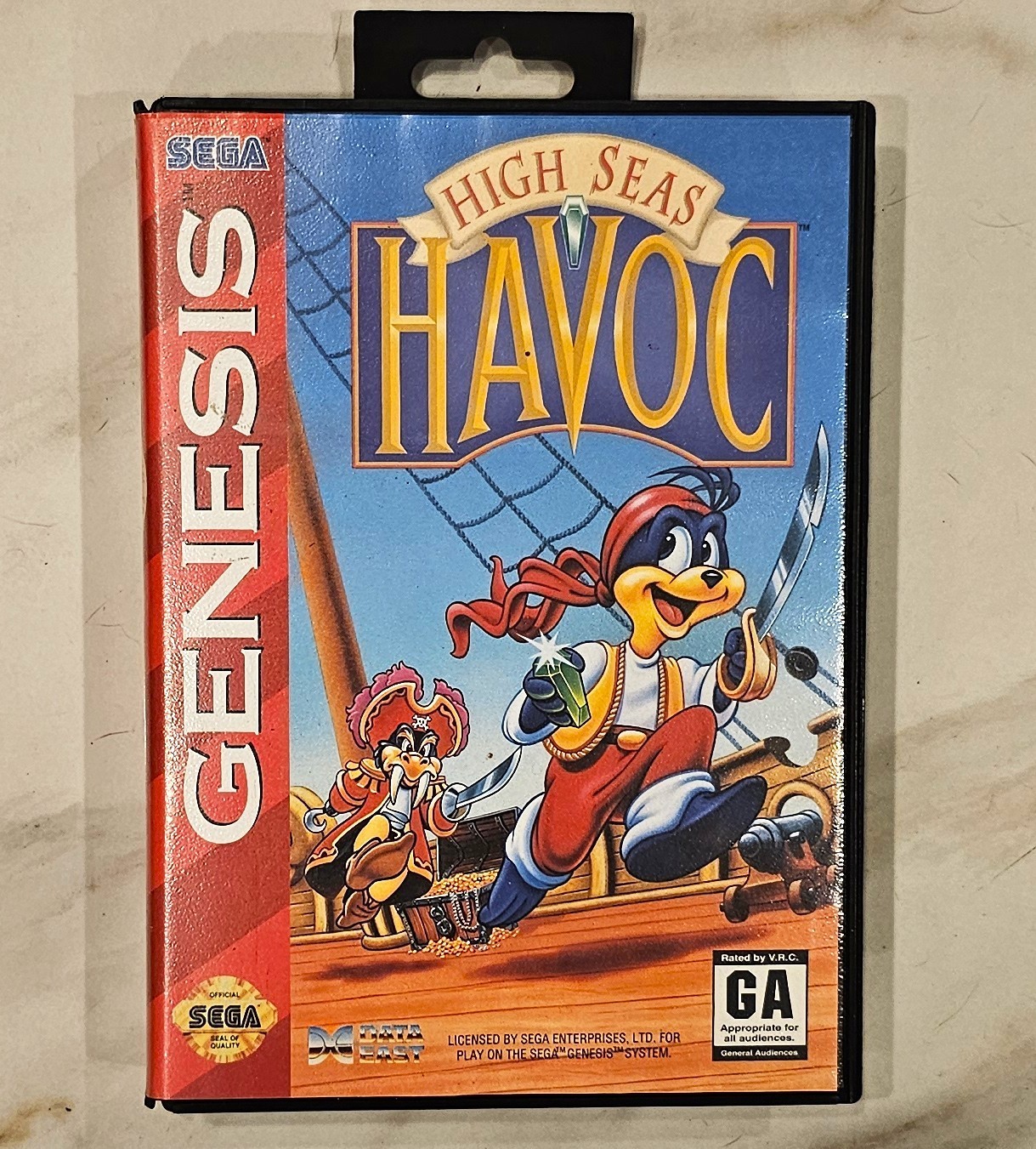 High Seas Havoc for Sega Genesis RARE Authentic Video Game & Case Cleaned/Tested
