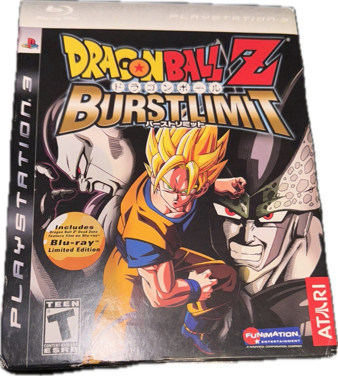 Dragon Ball Z Burst Limit Limited Edition w/ Dead Zone Blu Ray Complete PS3