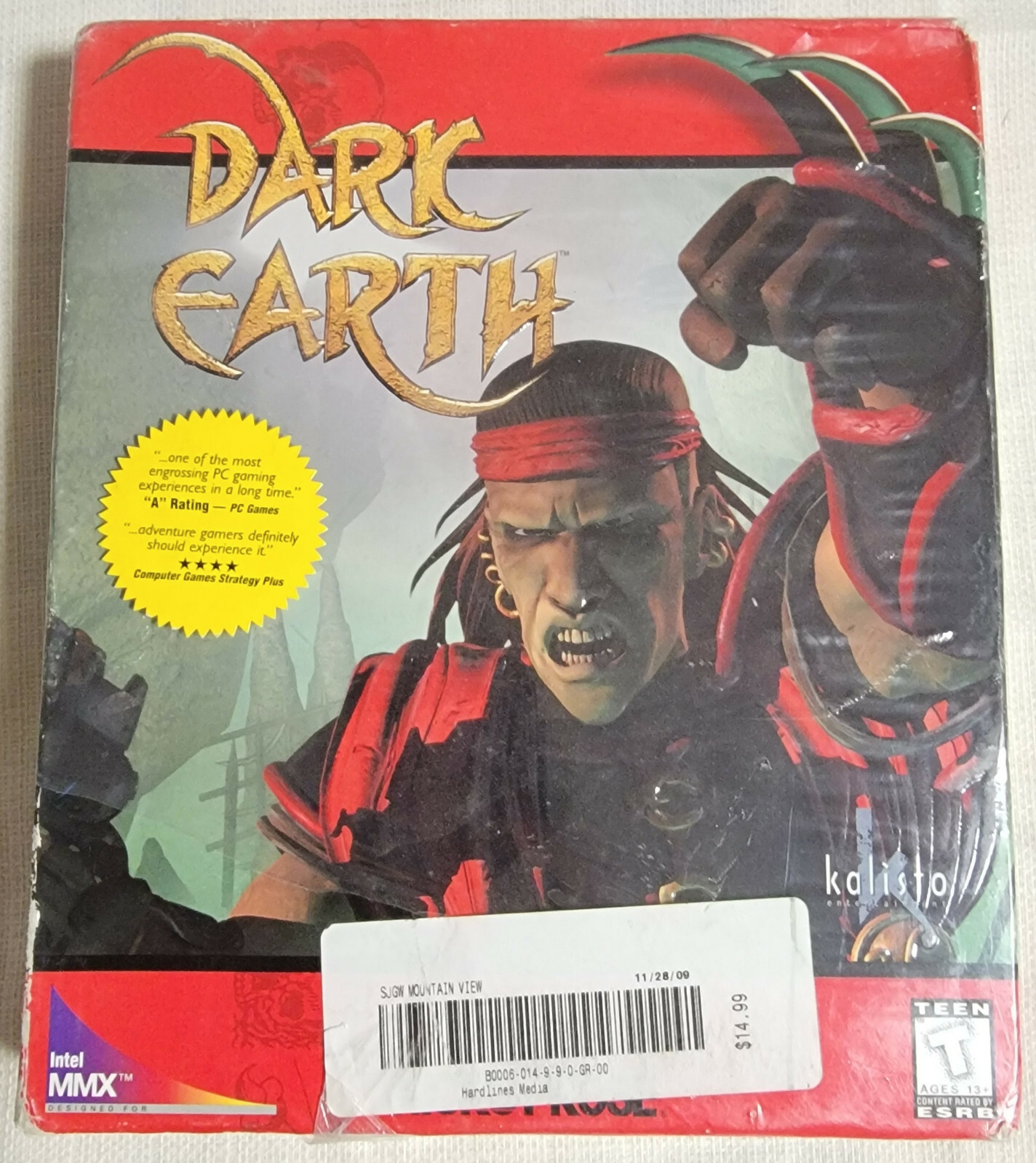 Dark Earth PC Big Box 2-Disc Manual 1997 New Factory Sealed Windows 95