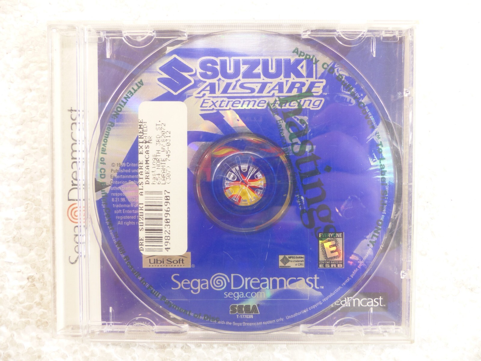 Suzuki Alstare Extreme Racing (SEGA Dreamcast, 1999) Game *No Manual* Good