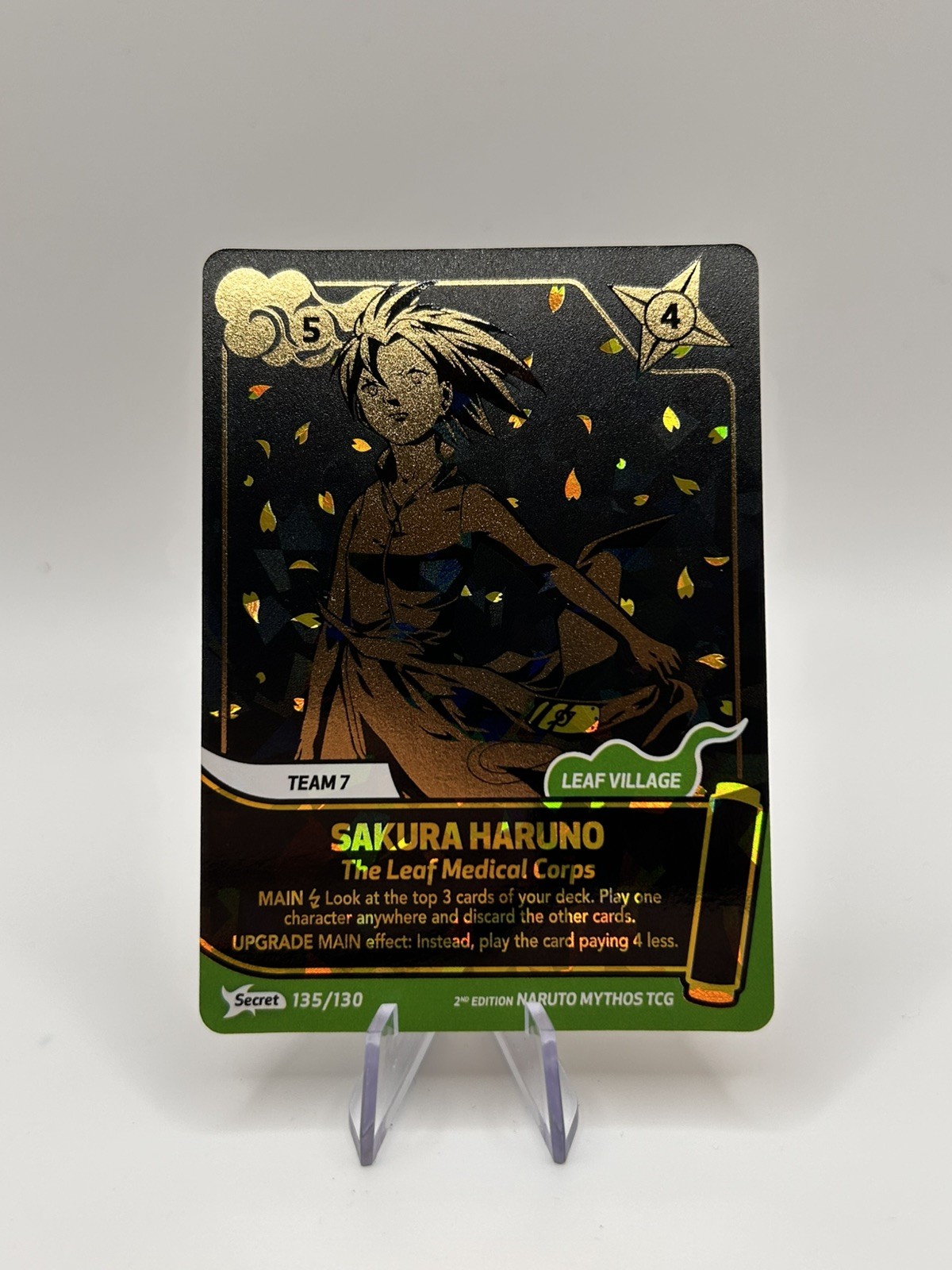 Naruto Mythos TCG - SAKURA HARUNO - Secret Rare 135/130 - 2nd Edition
