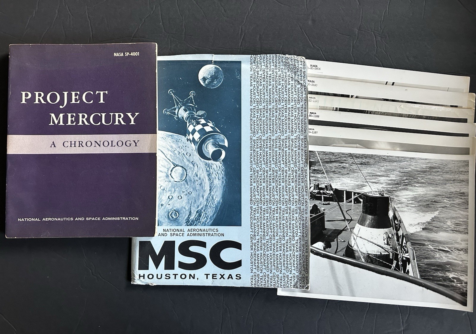 1959-1963 NASA MSC Project Mercury Spacecraft Capsule Historical Press Photo lot
