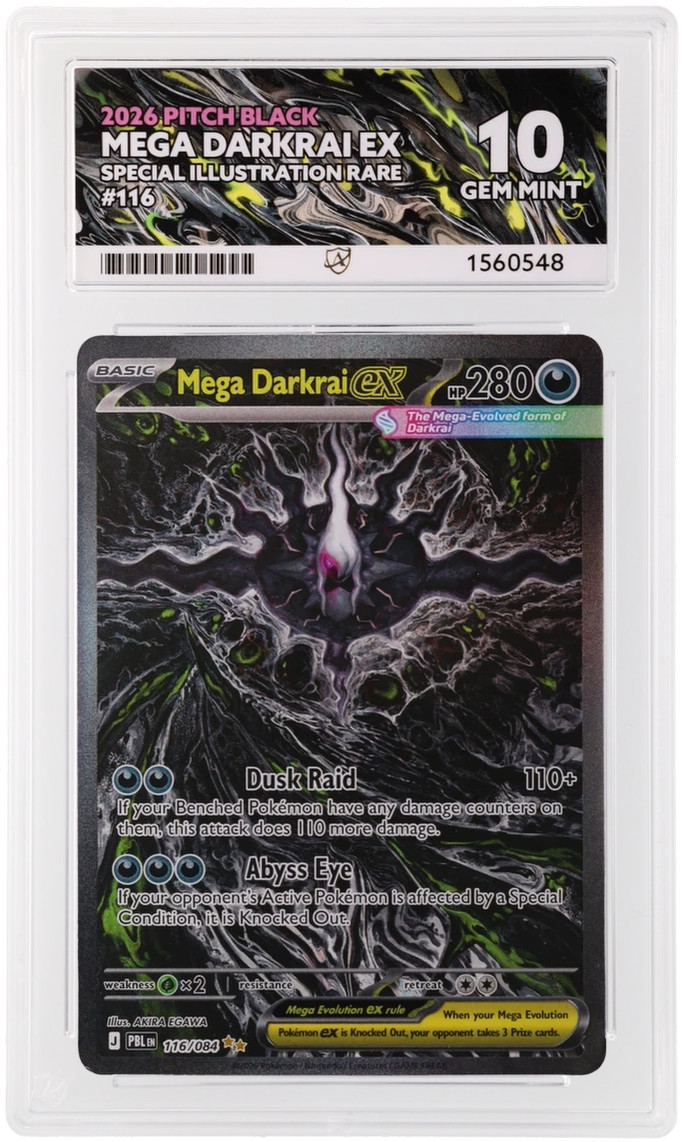 Mega Darkrai EX 116/084 ACE 10 Pitch Black Pokemon Card Game