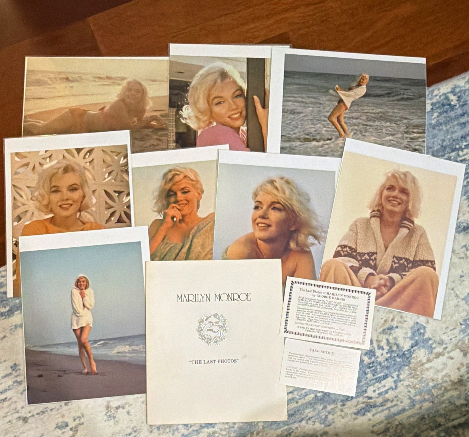 Marilyn Monroe The Last Photos George Barris 1987 Limited Edition Photo Set